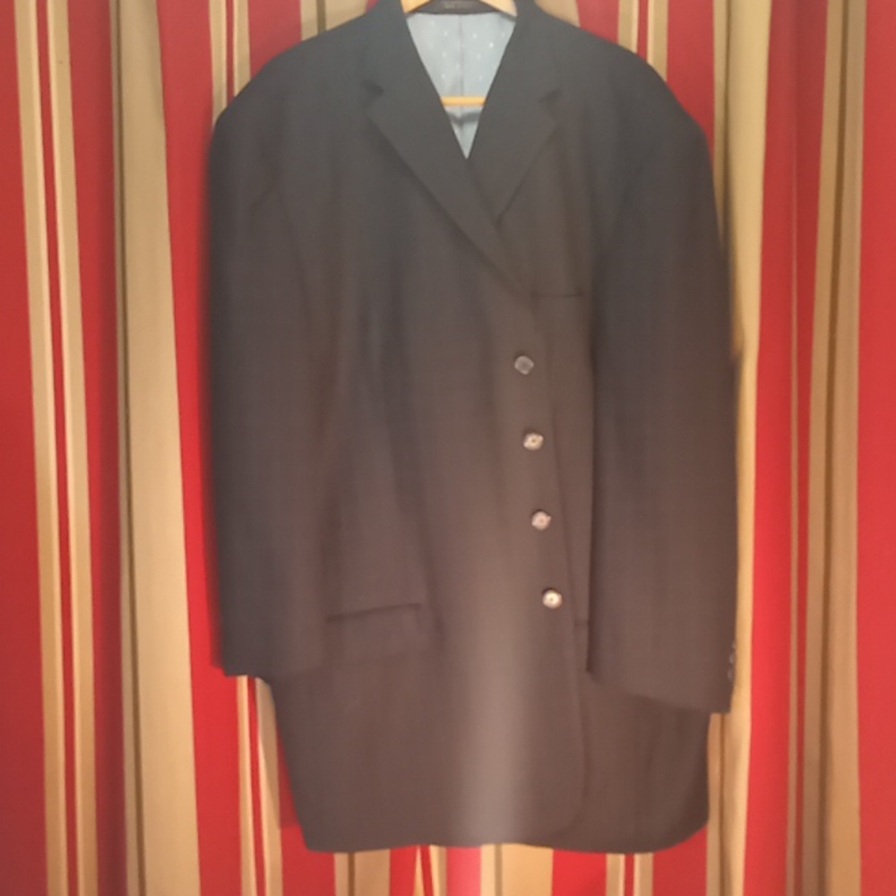 Vicci Uomo size 56L incredible 4 button Navy Blazer